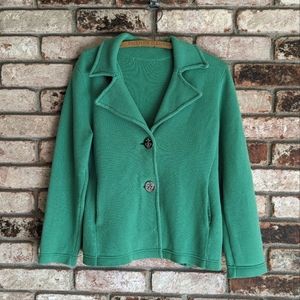 ⚓ Green Knit Coat Anchor Buttons DG Large